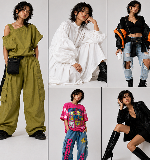 Mika Tanaka fashion model lookbook board
